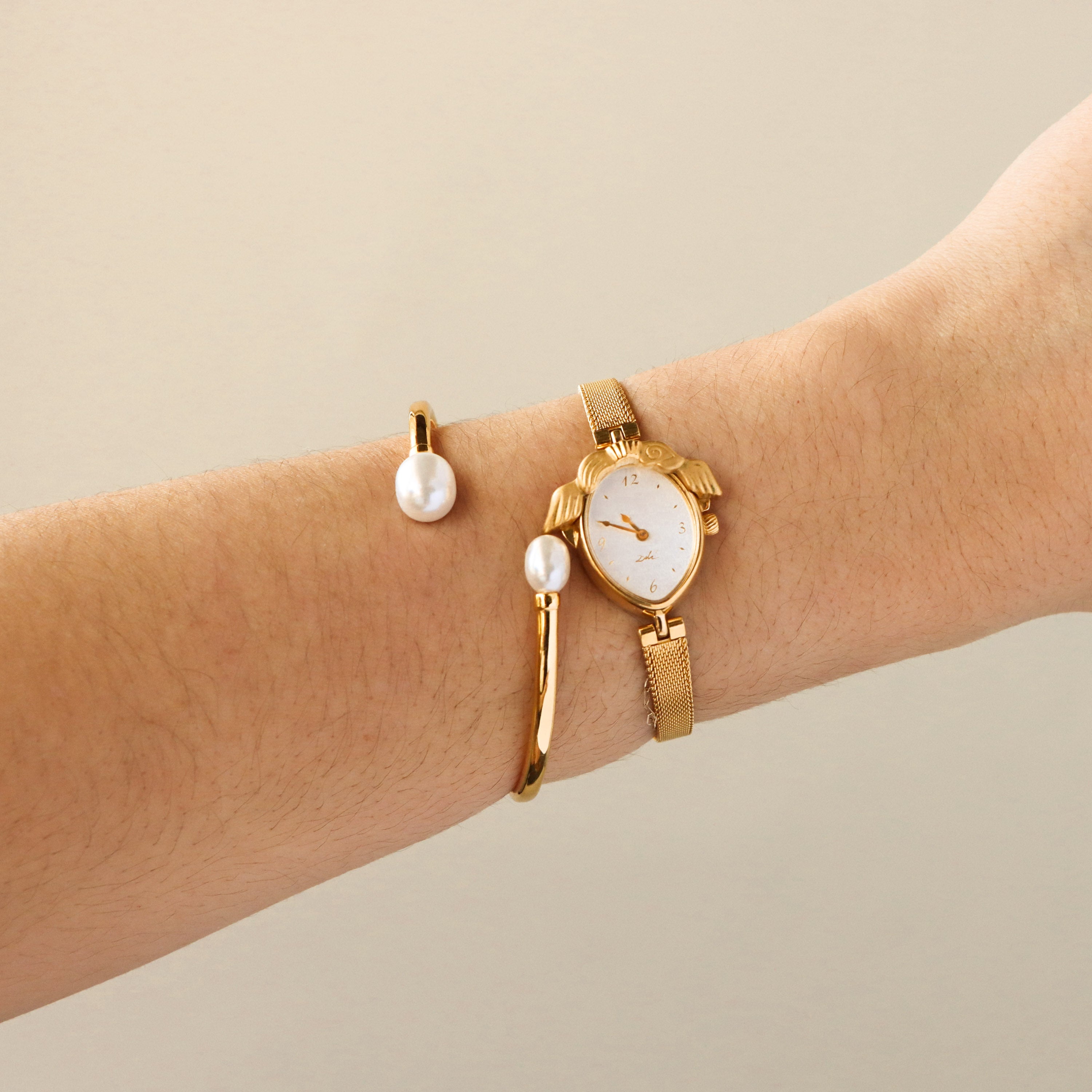 Rare Vintage Salvador Dali Wings Gold Watch