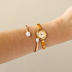 Vintage Citizen Orange Link Gold Watch