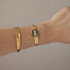 Vintage Citizen Cushion Stripe Gold Watch