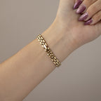 Vintage Lancel Round Roman Gold Watch