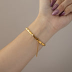 Vintage Katharine Hamnett Slim Rectangular Gold Watch