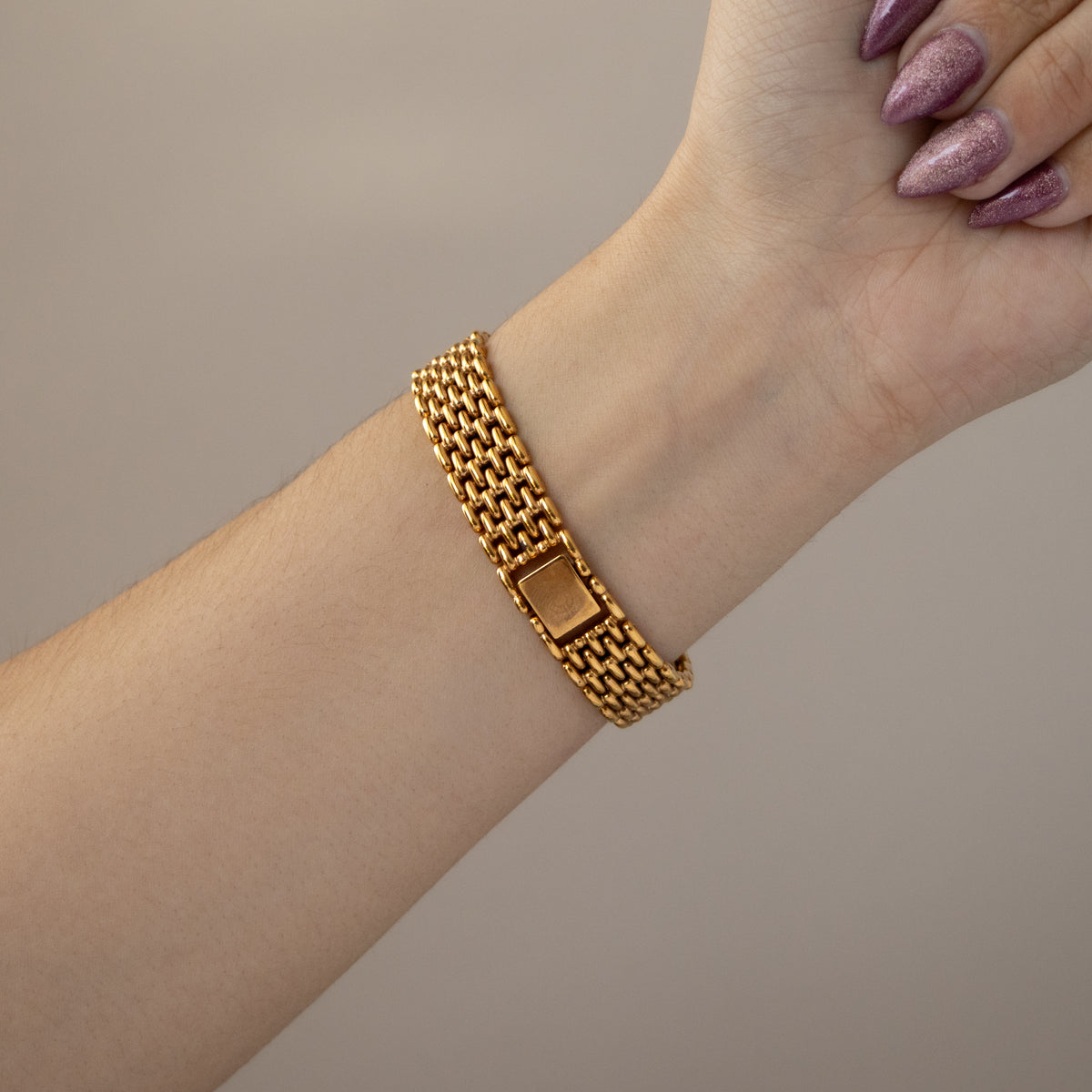 Vintage Charles Jordan Dainty Round Gold Watch