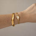 Vintage Citizen Oval Diamond Hearts Two Tone Watch