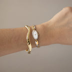 Vintage Seiko Slim Marquise Two Tone Watch