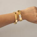 Vintage Gucci Swiss Slim Rectangular Gold Watch