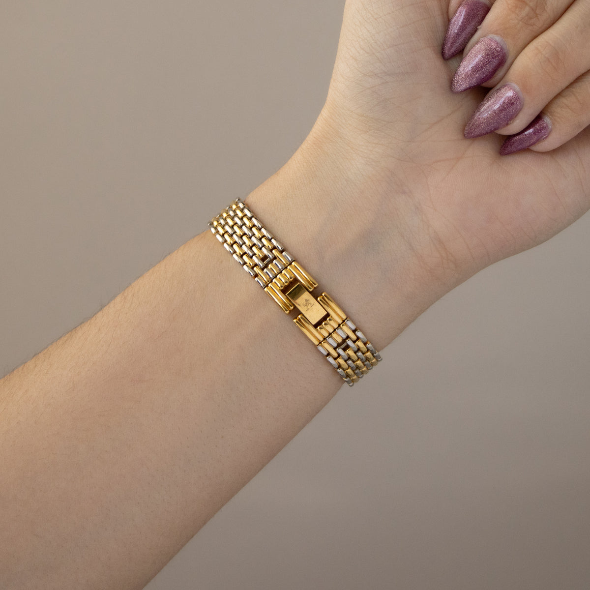 Vintage Alessandra Olla Spinner Two Tone Watch