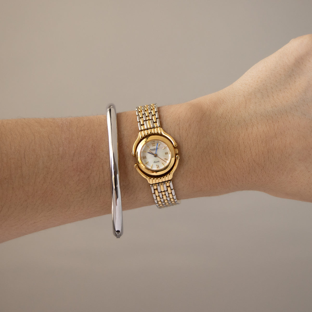 Vintage Alessandra Olla Spinner Two Tone Watch