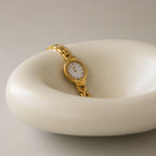 Vintage Lancel Swiss Round Roman Gold Watch