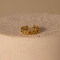 Birthstone Flower Eternity Ring