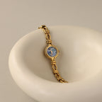 Vintage Burberry Swiss Mosaic Gold Watch