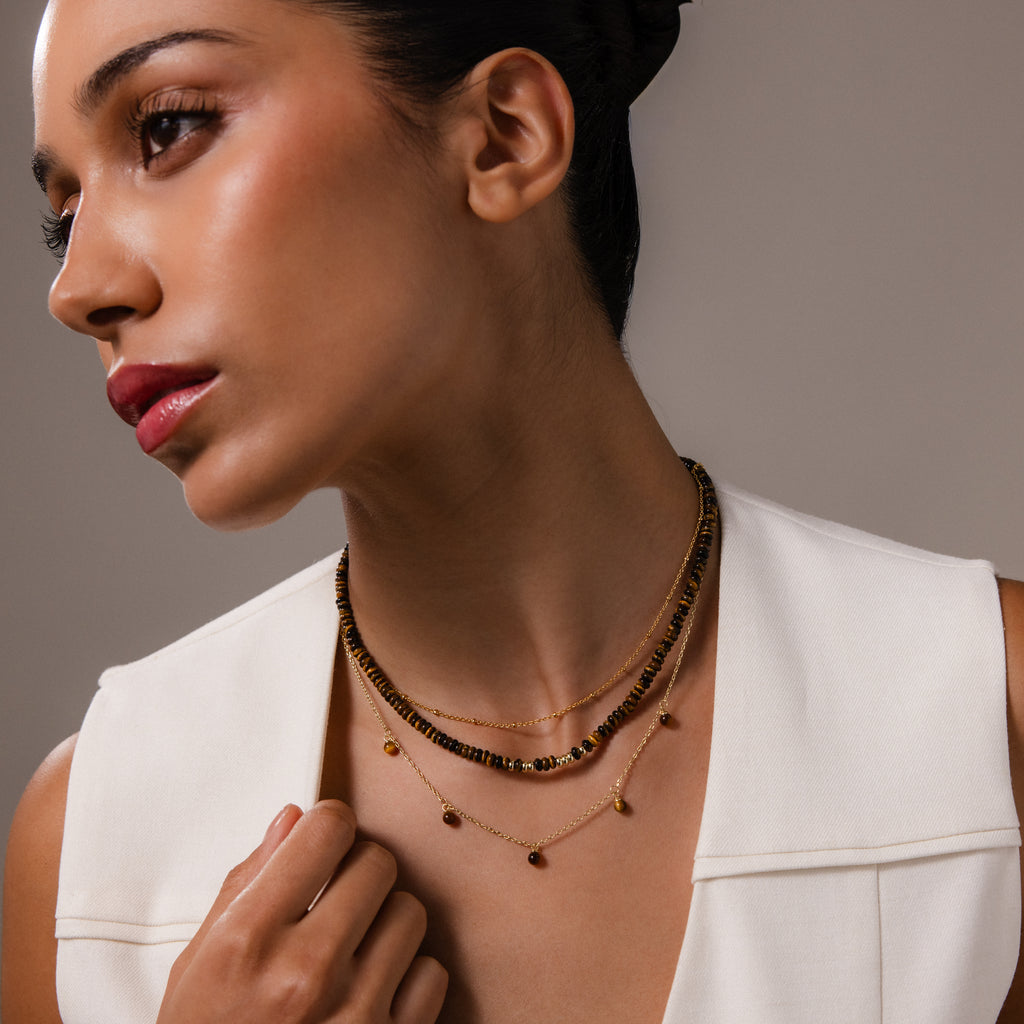 Satellite Cable Necklace in 18K Gold