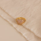 Amour Heart Signet Ring