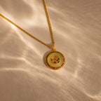 Jade Dragon Fortune Necklace in 18K Gold