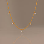 Diamond Station Curb Necklace