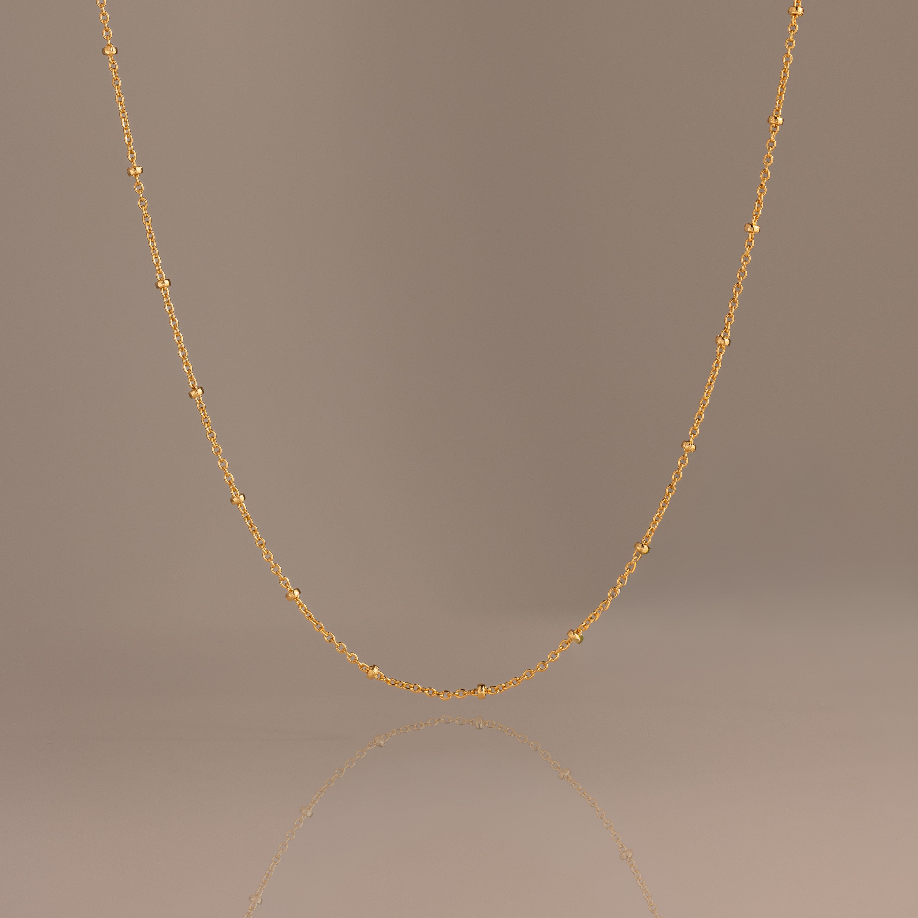 Satellite Cable Necklace in 18K Gold