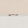 Tiny Python Studs in Silver