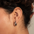 Chunky Hoops in Silver
