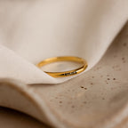 Bague avec petit nom gravé