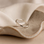 Engraved Tiny Name Ring in Silver