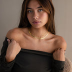 Engraved Herringbone Name Necklace