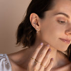 Aretes colgantes con diamantes de talla marquesa