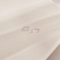 Saylor III Huggies in Silver