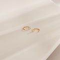 Saylor III Huggies in 18K Gold