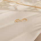 Saylor II Huggies in 18K Gold