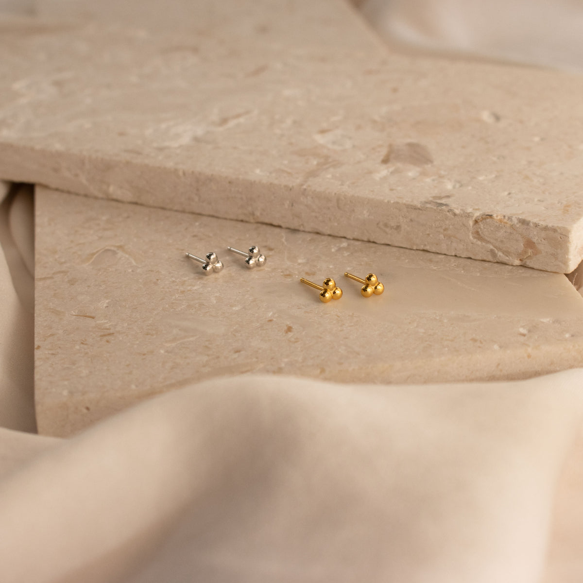 Trio Sphere Studs