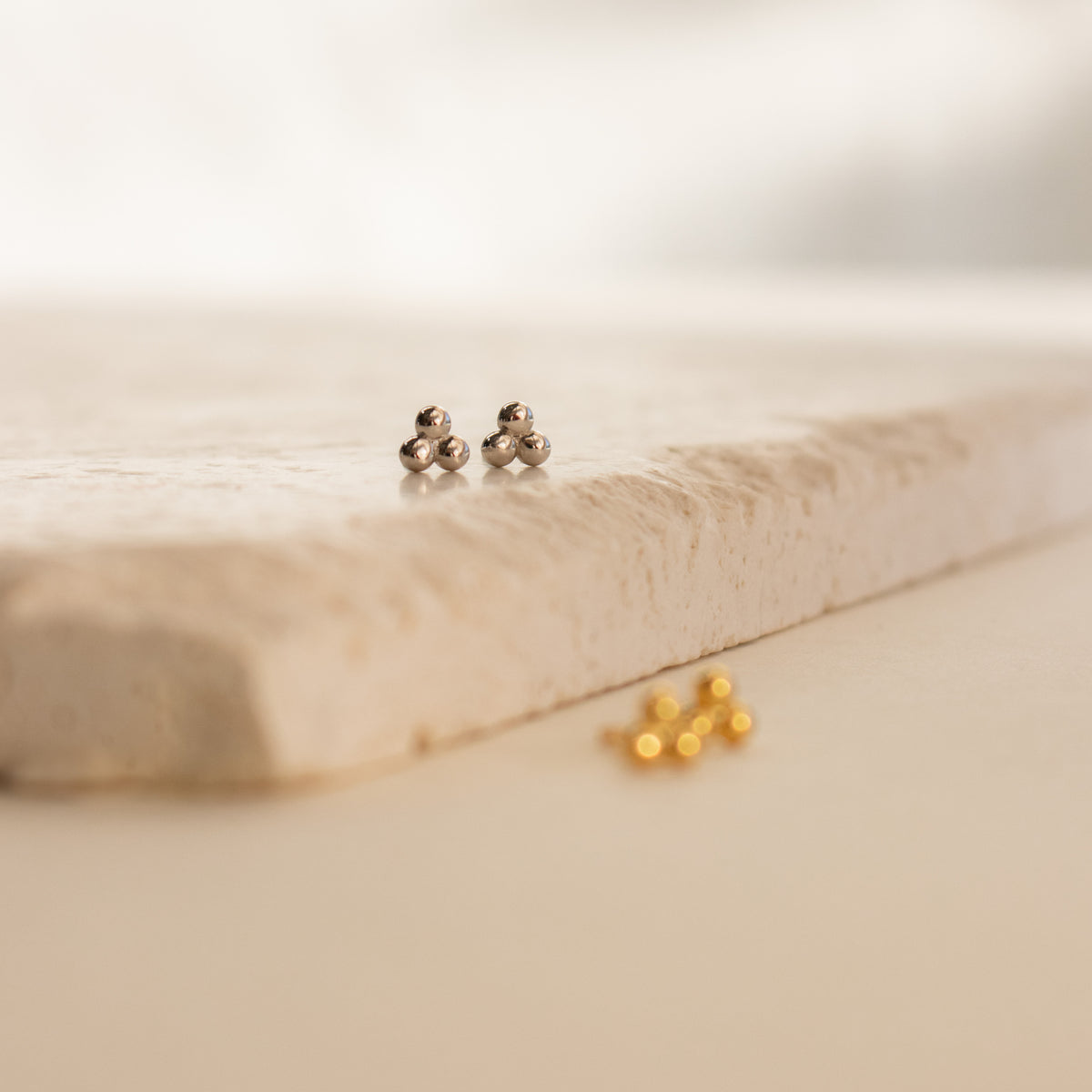 Trio Sphere Studs