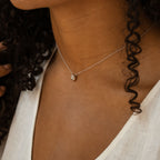 Nugget Necklace in Silver
