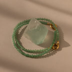 Beaded Jade Charm Bracelet