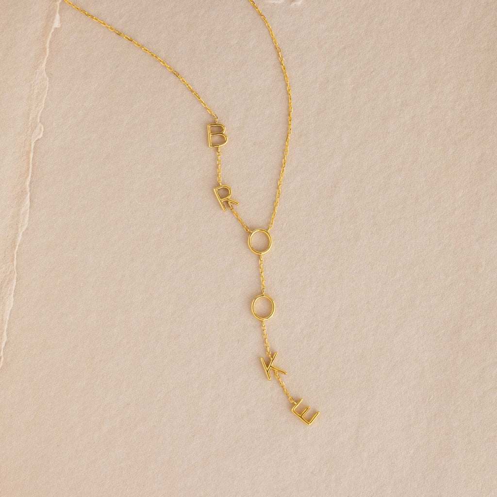 Collier Lariat avec nom