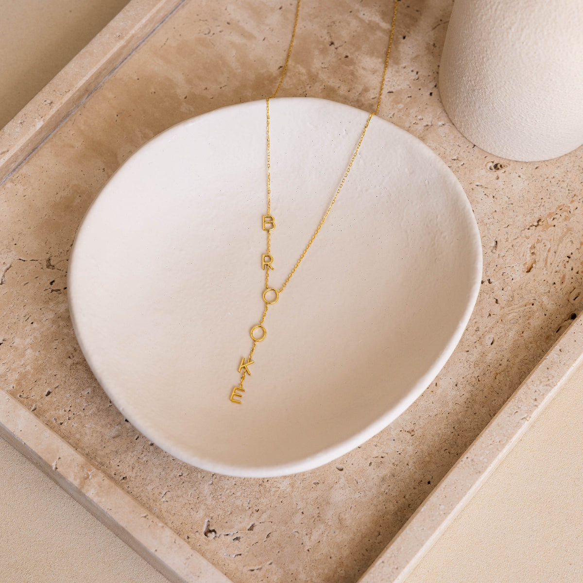 Collier Lariat avec nom
