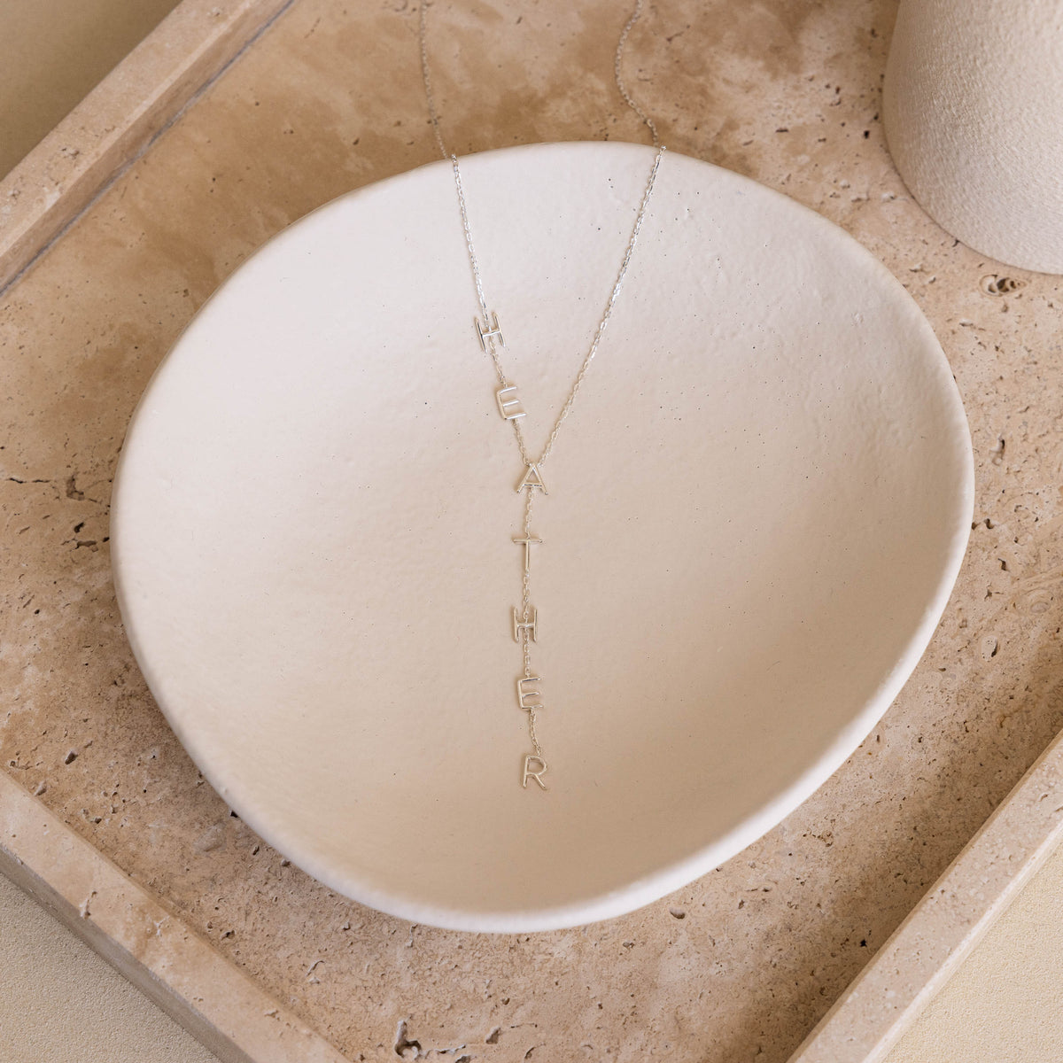 Collier Lariat avec nom