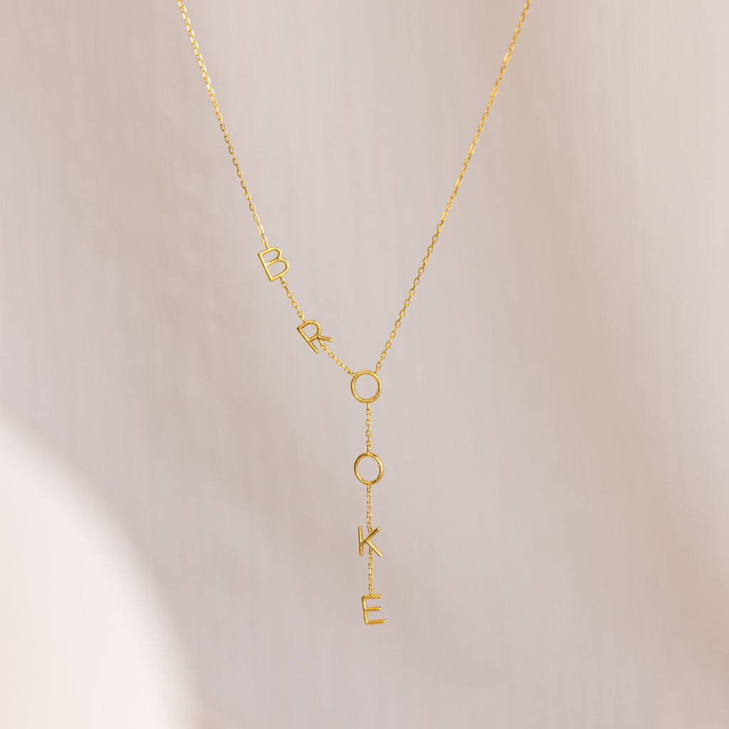 Collier Lariat avec nom