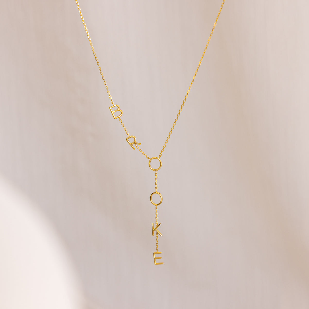 Collier Lariat avec nom