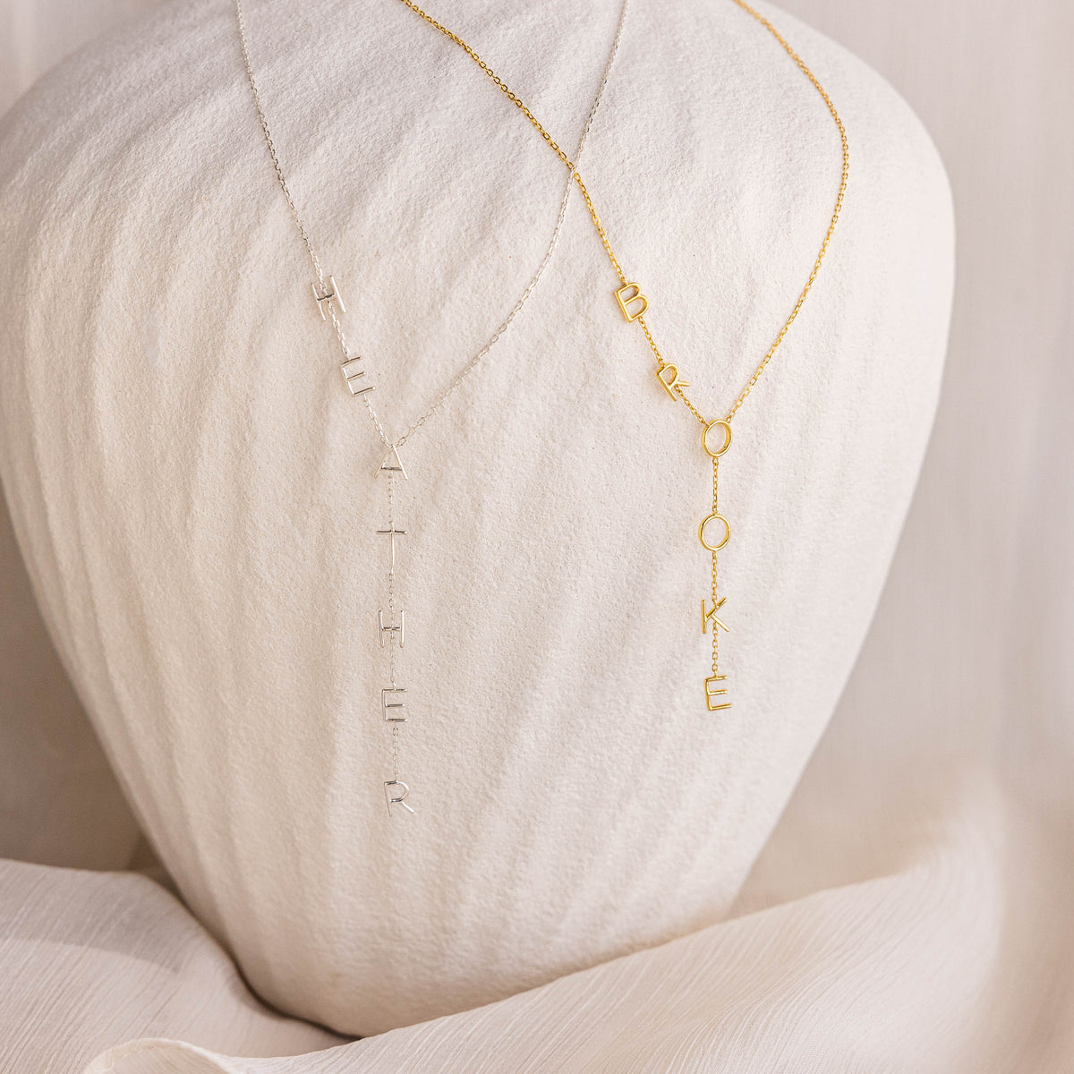 Collier Lariat avec nom