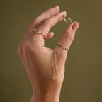Solid Gold Interlocking Heart Necklace
