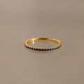 Eternity Blue Zircon Ring