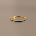 Eternity Blue Zircon Ring