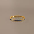 Anillo de eternidad con piedra natal 
