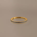 Anillo de eternidad con piedra natal 