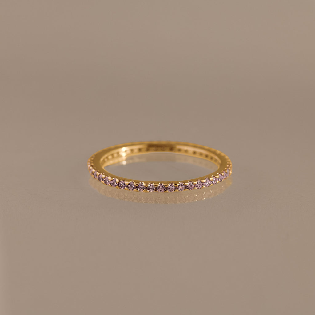Eternity Pink Tourmaline Ring