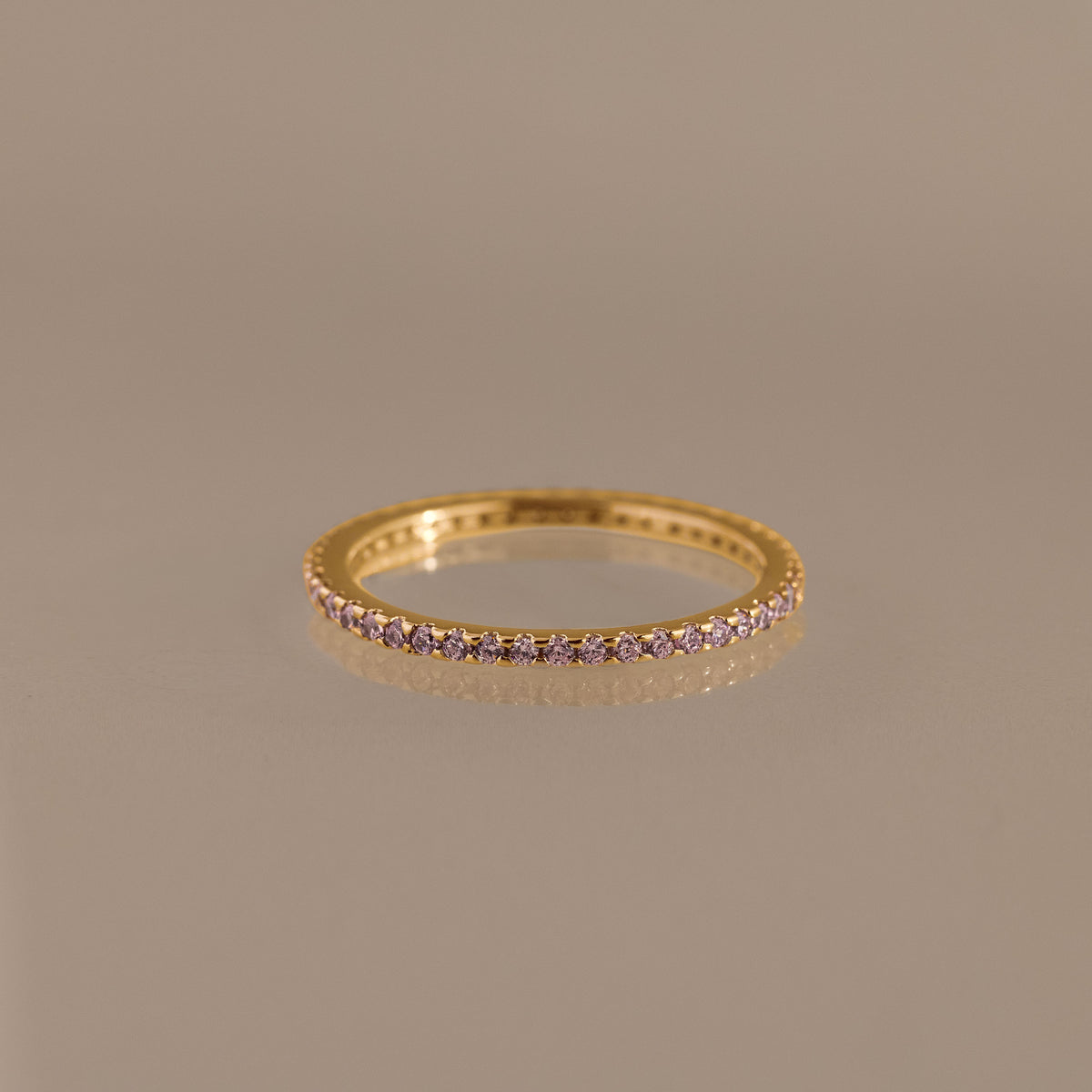 Eternity Pink Tourmaline Ring