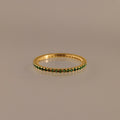 Anillo de eternidad con piedra natal 