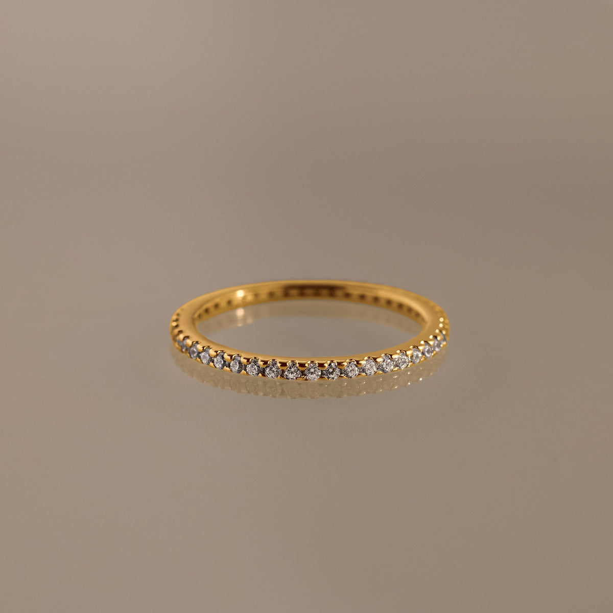 Bague avec pierre de naissance éternité 