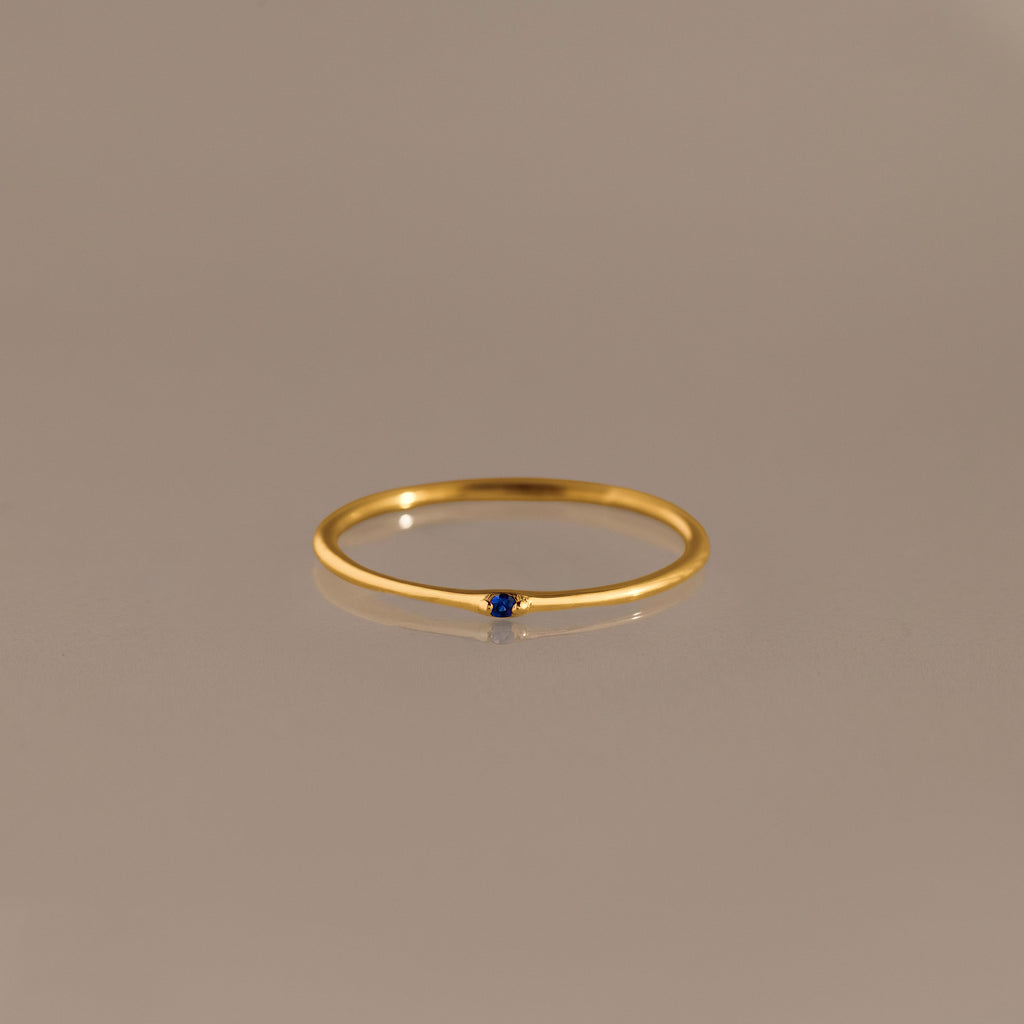 Thin Mini Sapphire Ring