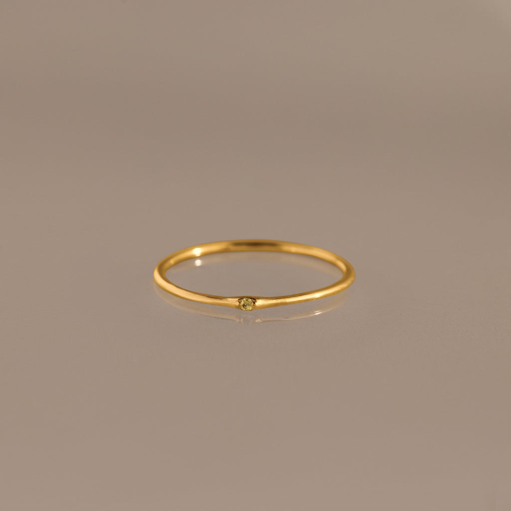 Thin Mini Topaz Ring