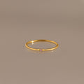 Thin Mini Pink Tourmaline Ring